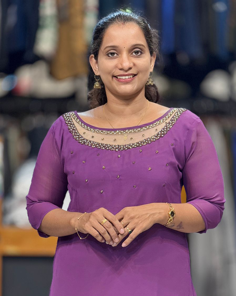 Georgette hand work kurti - Main