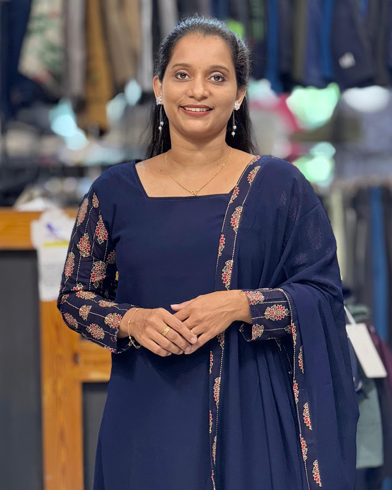 Georgette Aline Kurti with Shawl - Main