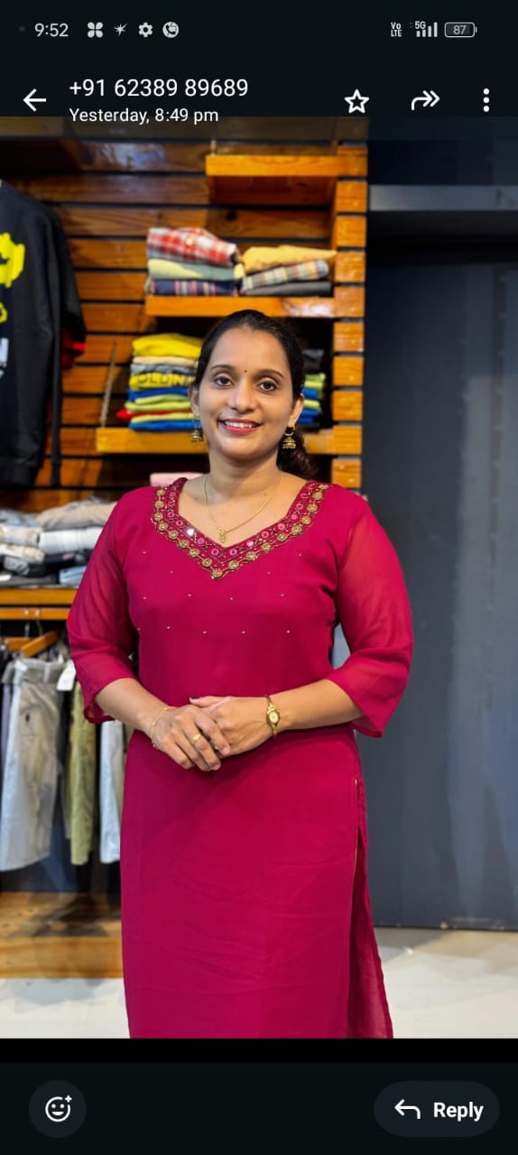 georgette slitted kurti olgh402 - Image 3