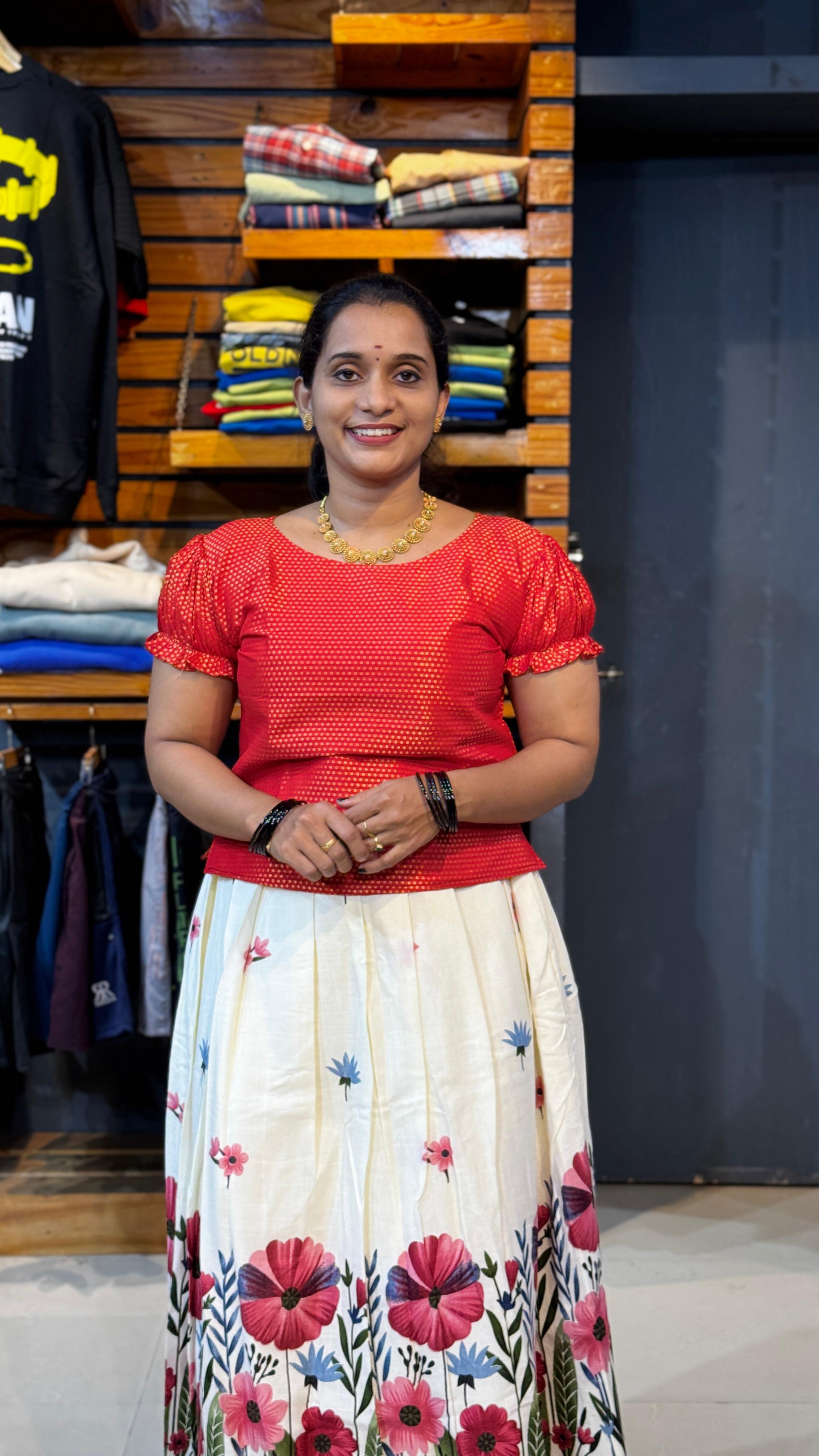 Printed Pattupavada - Image 1